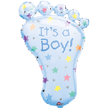 SuperShape It's a Boy Foot