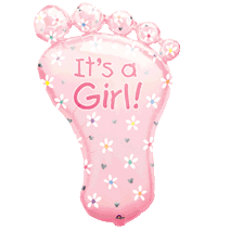SuperShape It's a Girl Foot