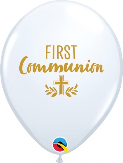 11" First Communion Cross White (50 ct.)