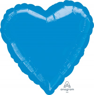 Standard  Heart Metallic Blue