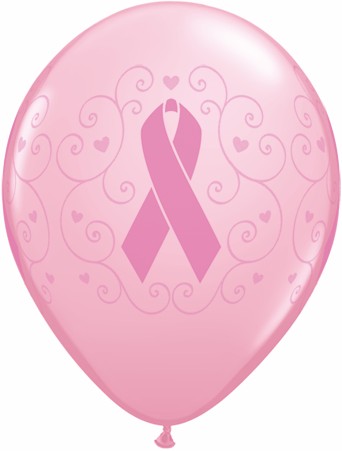 11" Breast Cancer Awareness Pink 50Ct