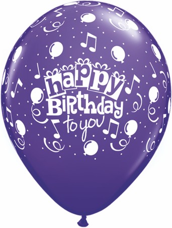 11" Happy Birthday To You Balloons 50ct