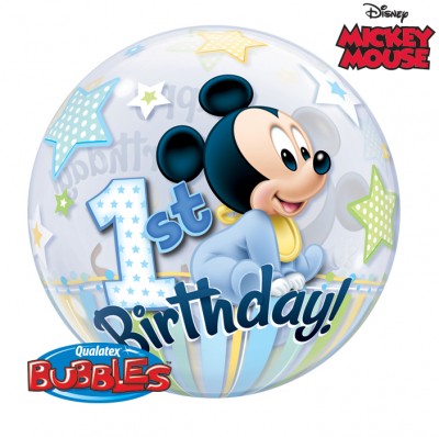 Bubble 22" Mickey Mouse 1st Birthday
