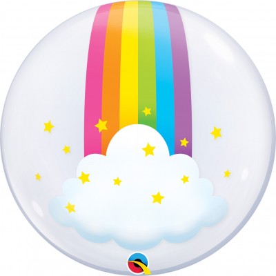 Deco Bubble 24" Rainbow Clouds