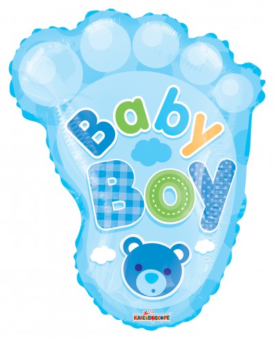 20" SP: PR BABY BOY FOOT SHAPE GB