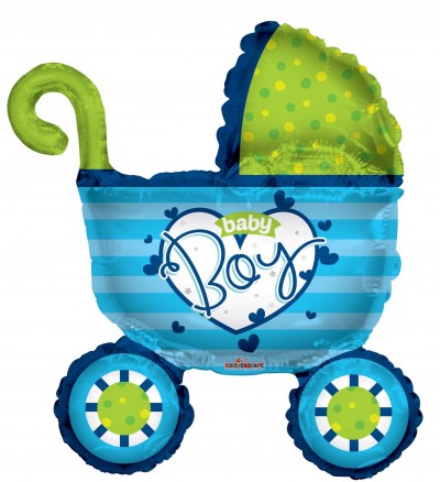  14" PR Baby Boy Stroller Shape