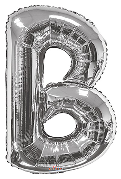  34" SP: Silver Shape Letter B