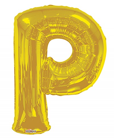  34" SP: Gold Shape Letter P