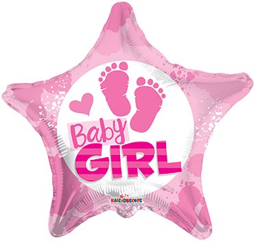  18" SP: BV Baby Girl Footprints