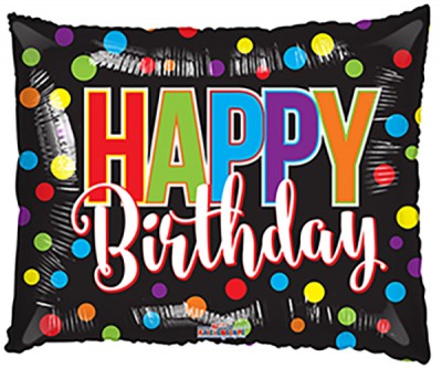  36" SP: PR Birthday Dots Shape GB