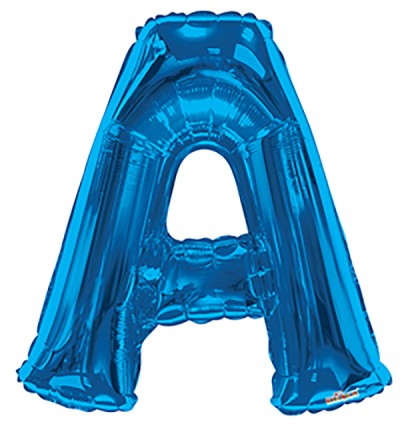  34" SP: Royal Blue Shape Letter A