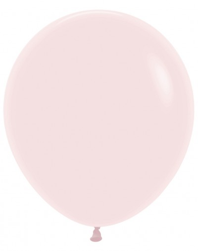 18" Pastel Matte Pink Large (25pcs)