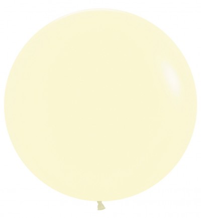 24" Pastel Matte Yellow Large (10pcs)