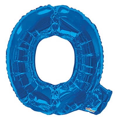  34" SP: Royal Blue Shape Letter Q