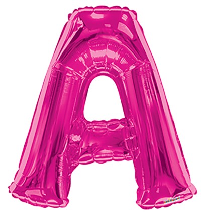  34" SP: Hot Pink Shape Letter A