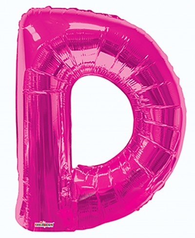  34" SP: Hot Pink Shape Letter D