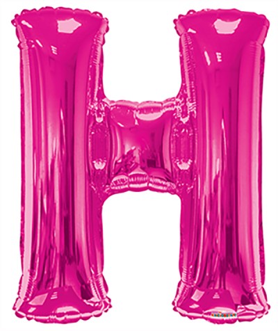  34" SP: Hot Pink Shape Letter H