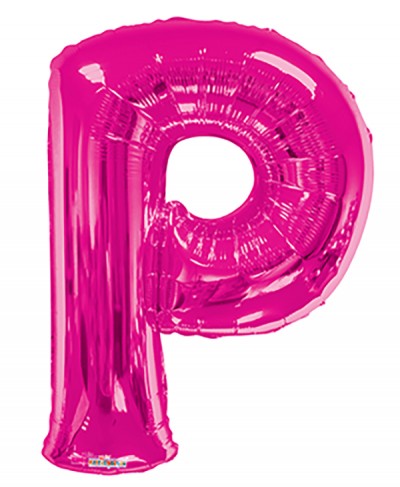  34" SP: Hot Pink Shape Letter P
