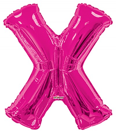  34" SP: Hot Pink Shape Letter X