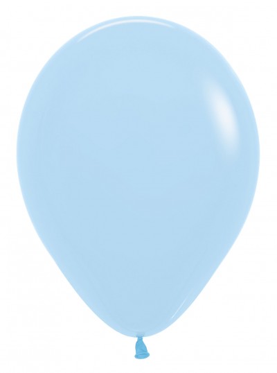11" Pastel Matte Blue Round (50pcs)
