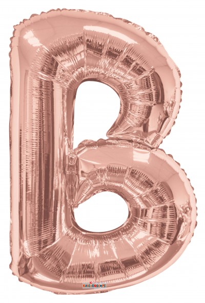  34" SP: Rose Gold Shape Letter B