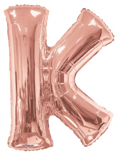  34" SP: Rose Gold Shape Letter K