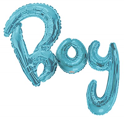 72" Assortment Blue Boy Script