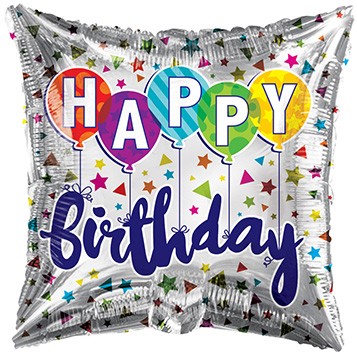  18" SP: BV Birthday Latex Balloons