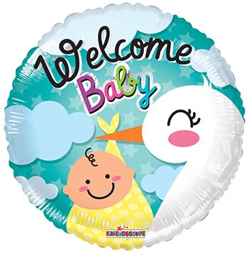  18" SP: BV Welcome Baby Stork 