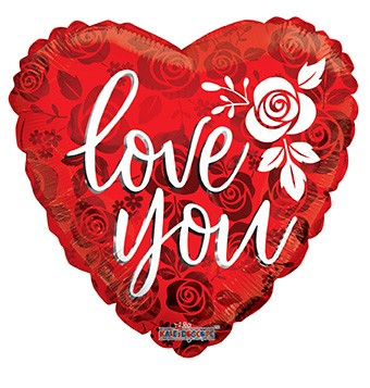  18" SP: BV Love You Rose Pattern 