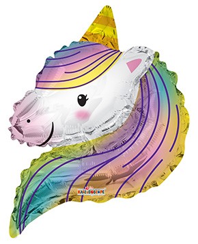  12" Unicorn Rainbow Shape