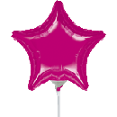 Flat: 09" Fuchsia Star