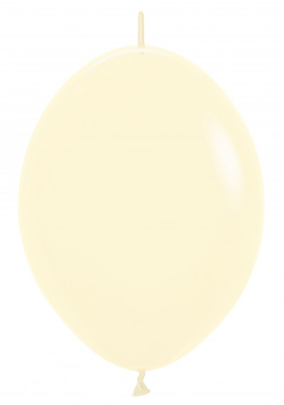 12" Pastel Matte Yellow Link-O-Loons (25pcs)