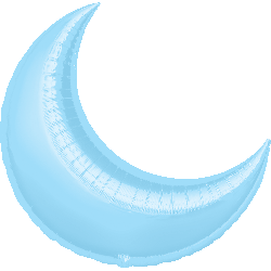 SuperShape Pastel Blue Crescent 26"