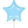 Flat: 04" Pastel Blue Star
