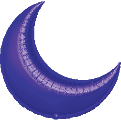 SuperShape Purple Crescent 26"