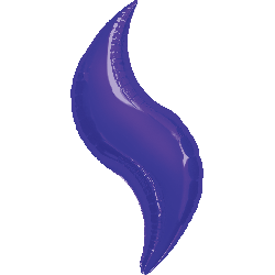 Flat: MiniShape Purple Curve 19"