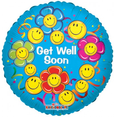 18" SP: SV Get Well Smiling Flowers