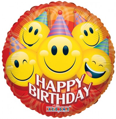 18" SP: Party Smilies Birthday