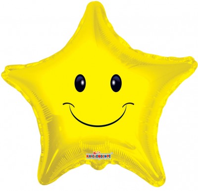 09" Smiley Face Star