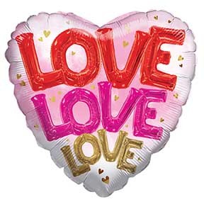18" PR Love Love Love - Single Pack