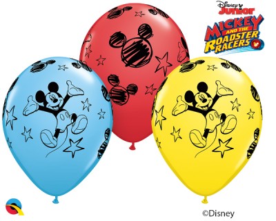 11" Disney Mickey Asst. Red, Pale Blue, Yellow (25 ct.)