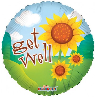 18" SP: Get Well Bright Sunflowers