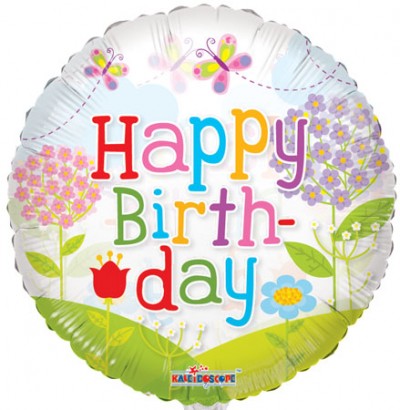 18" SP: Birthday Landscape Clear View