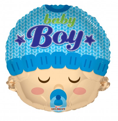 18" SP: BABY BOY HEAD SHAPE