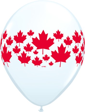 11" Maple Leaf-A-Round White (50ct) 