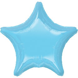 19" Iridescent Pearl Lite Blue Decorator Star