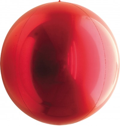 14" Metallic Red Balloon Ball