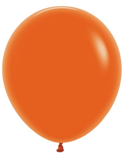 18" Fashion Orange Round (25pcs)