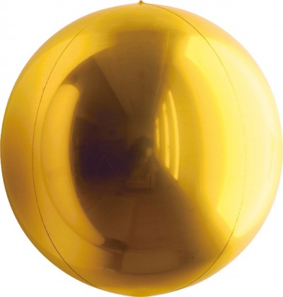 7" Metallic True/Deep Gold Balloon Ball